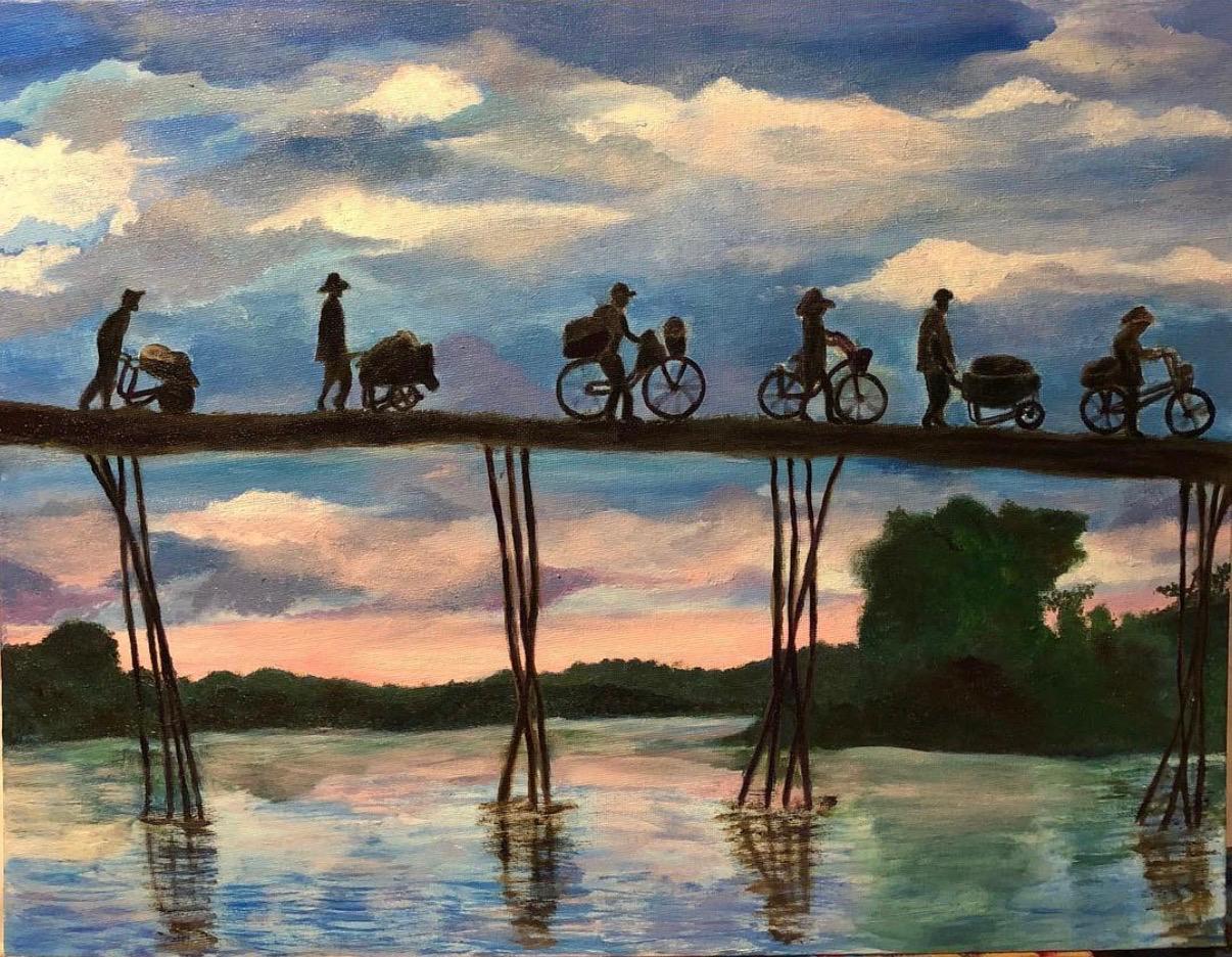 Painting by Saliha Ghaffar