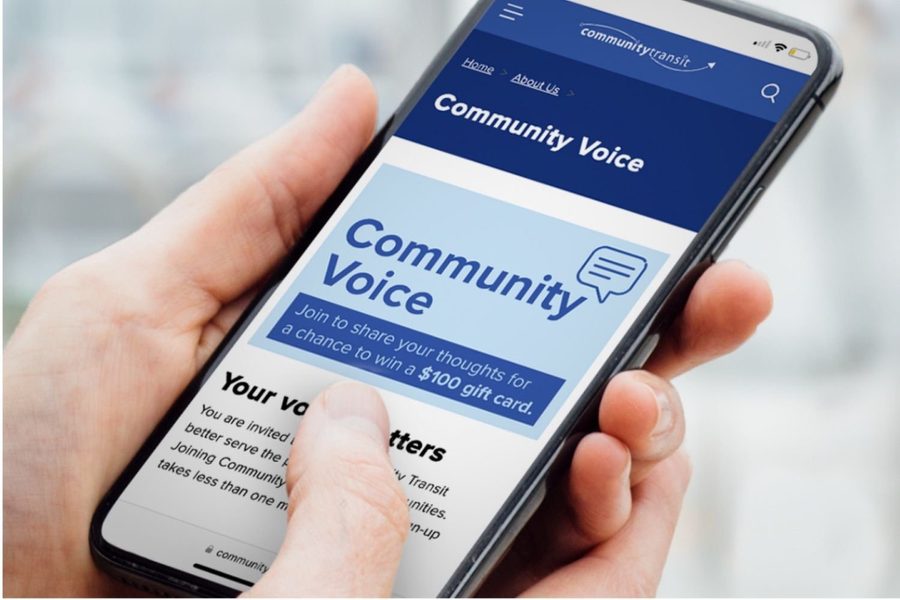 Community Transit mobile site , Community Voice rider feedback platform